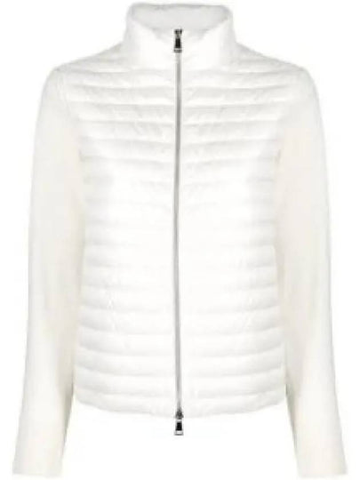 Women s Padded Wool Cardigan White - MONCLER - BALAAN 2