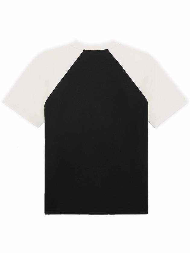 Flocking Loose Short Sleeve T-Shirt White Black - CELINE - BALAAN 4