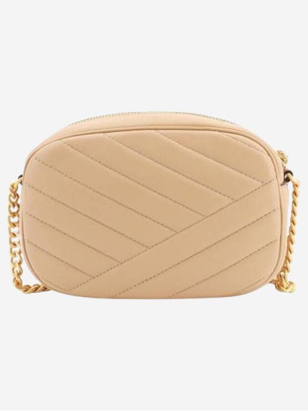 Chevron Kira Small Camera Cross Bag Desert Dune - TORY BURCH - BALAAN 3