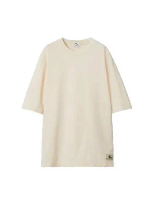 Cotton Short Sleeve T-Shirt Ivory - BURBERRY - BALAAN 2