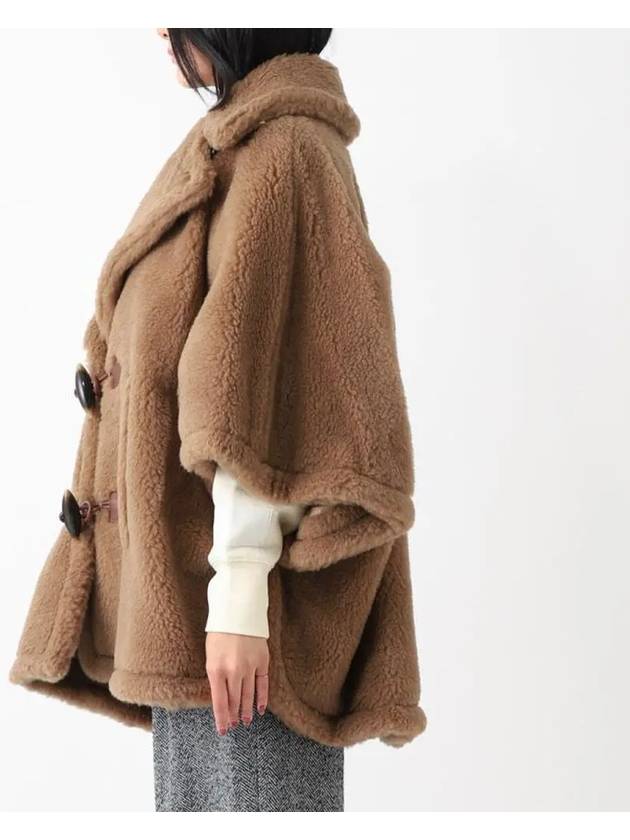 Shearling Cape Brown - MAX MARA - BALAAN 5