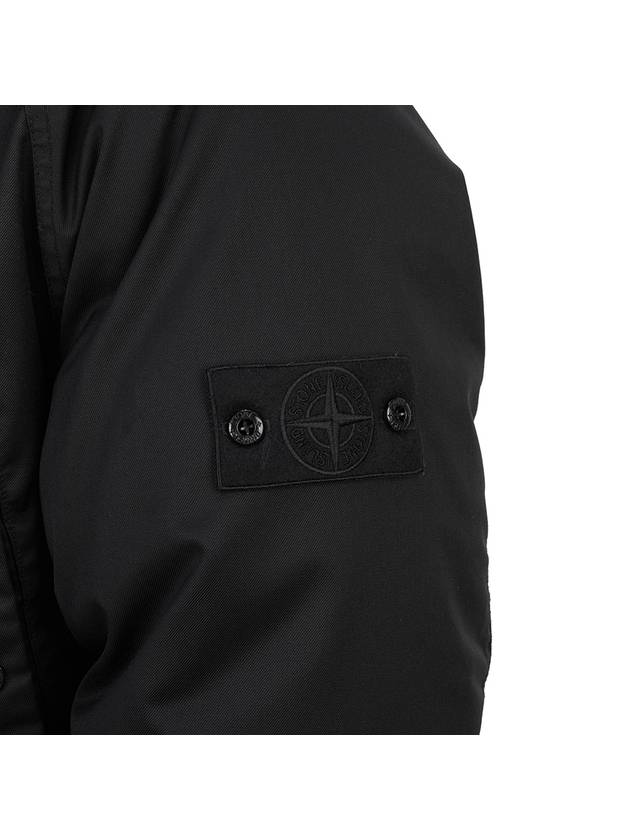 710F2 Ghost Performance Twill Wool-TC Down Parka Black - STONE ISLAND - BALAAN 10