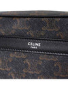 Triomphe Small Canvas Calfskin Messenger Bag Black - CELINE - BALAAN 6