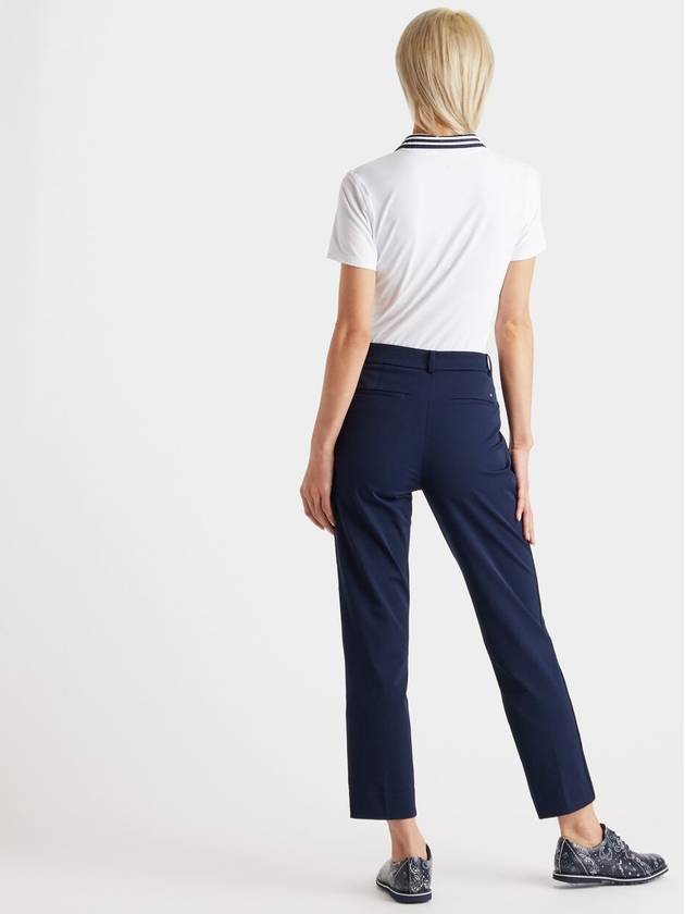 Women's Lux 4 Way Stretch Twill Straight Pants Navy - G/FORE - BALAAN 4