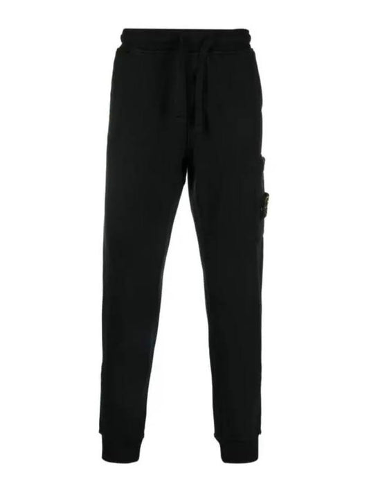 Cotton Fleece Cargo Truck Pants Black - STONE ISLAND - BALAAN 2