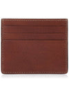 Embossed Logo Calfskin Half Wallet Brown - BRUNELLO CUCINELLI - BALAAN 2