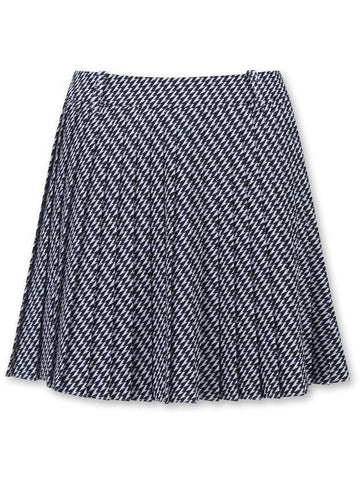 Women Pattern Pleats Skirt - WAAC - BALAAN 1