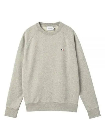 Tricolor Fox Patch Sweatshirt Gray Melange - MAISON KITSUNE - BALAAN 2