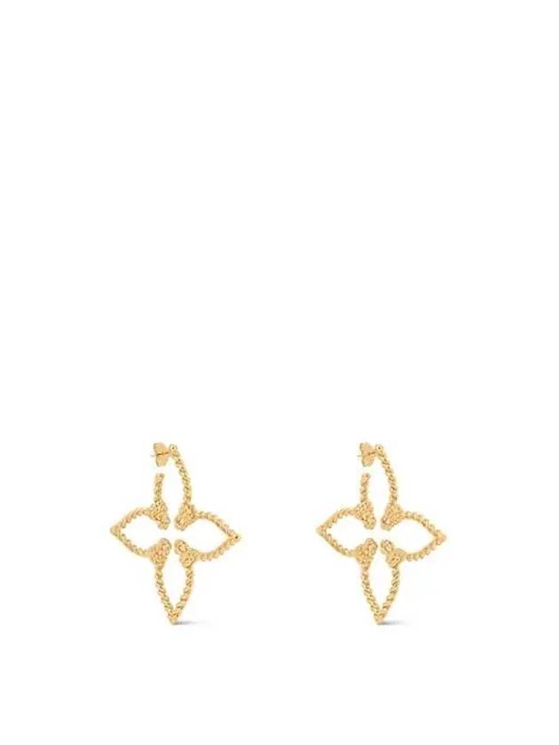 Nautical Earrings Gold Monogram Flower M01848 - LOUIS VUITTON - BALAAN 3