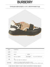 Vintage Check Suede Leather Sneakers Grey Archive Beige - BURBERRY - BALAAN 3