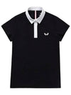 Golf wear simple collar short sleeve golf t-shirt WB21SUWT01BK black - WHITEBALL - BALAAN 5