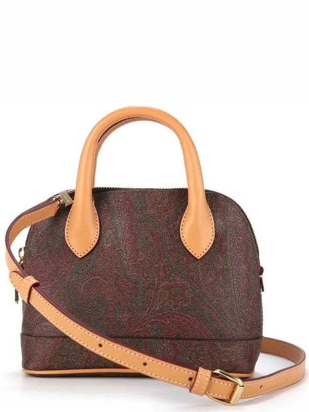 Paisley Top Handle Cross Bag Brown - ETRO - BALAAN 3