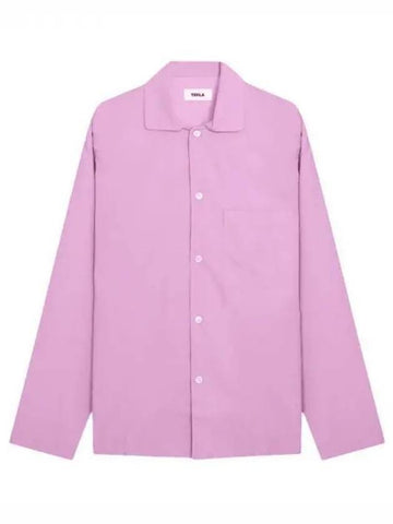 Poplin Long Sleeve Shirt Purple Pink - TEKLA - BALAAN 1