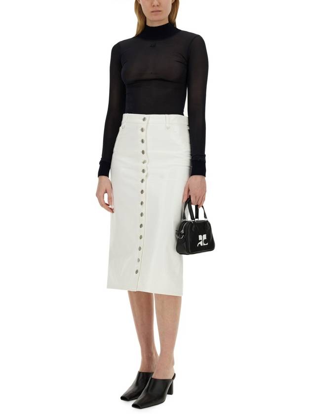 SKIRT WITH BUTTONS - COURREGES - BALAAN 2