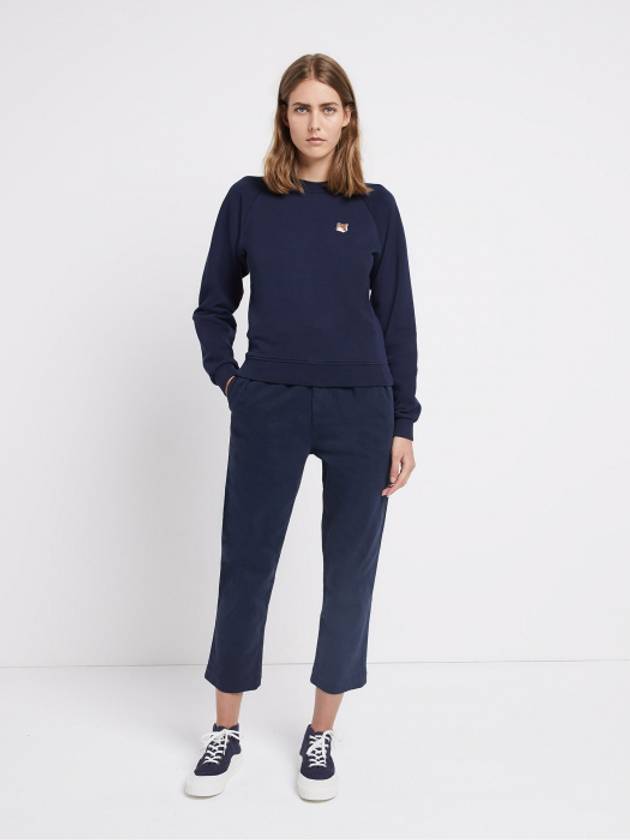 Fox Head Patch Classic Sweatshirt Navy - MAISON KITSUNE - BALAAN 9