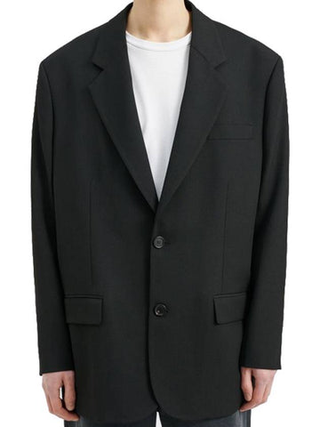 Two Button Breasted Jacket Black - ACNE STUDIOS - BALAAN 1