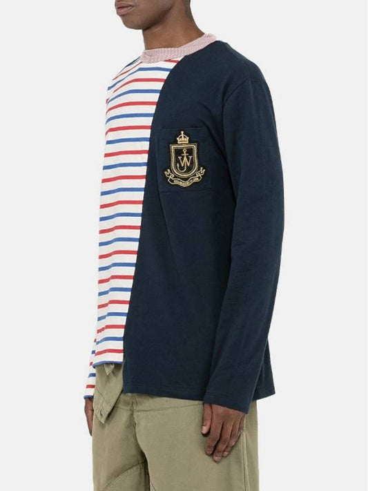 J.W AndersonStriped And Embroidered Jersey T-Shirt - JW ANDERSON - BALAAN 2