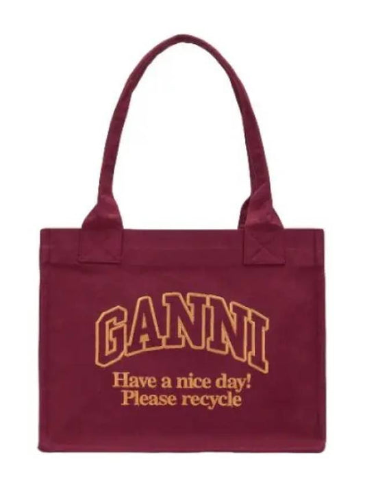 Large Easy Shopper Bag Shira Handbag Tote - GANNI - BALAAN 1