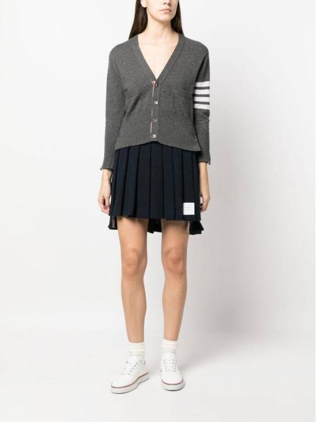 University Striped Mini Pleated Skirt Navy - THOM BROWNE - BALAAN 3