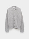 Evening Polo Cardigan Dust Melange - OUR LEGACY - BALAAN 2