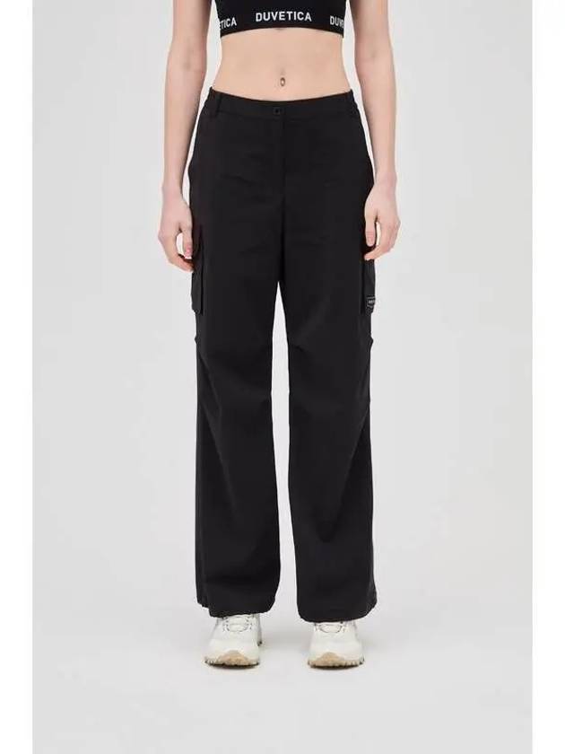 Dickas W Black Women s Cargo Pants - DUVETICA - BALAAN 1