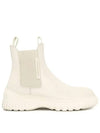 D Racer Calfskin Ankle Chelsea Boots White - DIOR - BALAAN 5