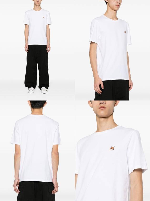 Fox Head Patch Classic Short Sleeve T-Shirt White - MAISON KITSUNE - BALAAN 3