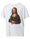 Blur Mona Lisa Overfit Short Sleeve T-Shirt White - OFF WHITE - BALAAN 3