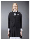 Women's Slim Fit Wool Fresco Sports Single Coat Black - THOM BROWNE - BALAAN 2