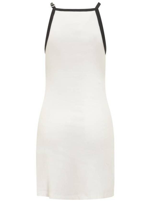 Buckle Contrast Short Dress White - COURREGES - BALAAN 3