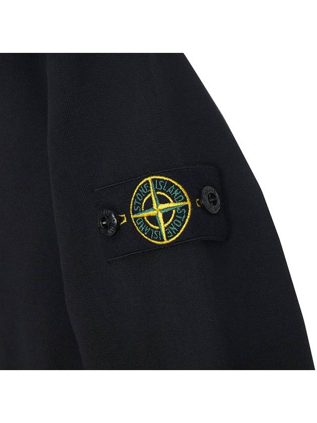 Kids Wappen Patch Crew Neck Sweatshirt Black - STONE ISLAND - BALAAN 5