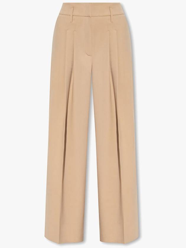 HERSKIND Pleat-front Trousers, Women's, Beige - BIRGITTE HERSKIND - BALAAN 1