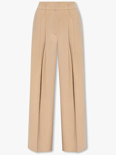 HERSKIND Pleat-front Trousers, Women's, Beige - BIRGITTE HERSKIND - BALAAN 1