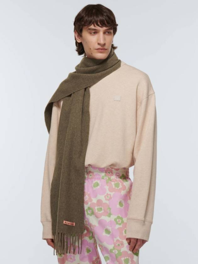 Studios Wool Muffler Green - ACNE STUDIOS - BALAAN.