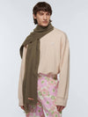 Wool Fringe Muffler Green - ACNE STUDIOS - BALAAN 4