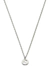 Interlocking Chain Necklace Silver - GUCCI - BALAAN 4