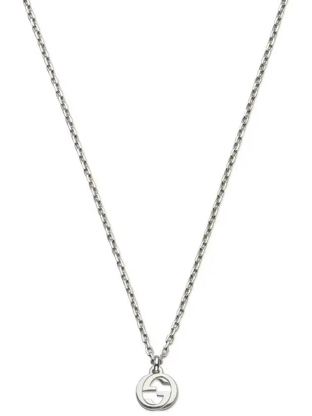 Interlocking Chain Necklace Silver - GUCCI - BALAAN 4