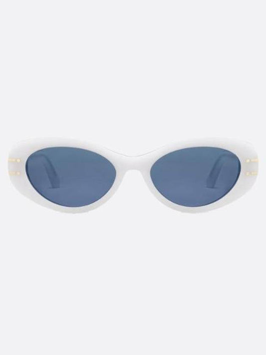 Eyewear Logo Signature B8U Sunglasses White - DIOR - BALAAN 1