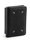 Four Stitch Logo Leather Half Wallet Black - MAISON MARGIELA - BALAAN 2