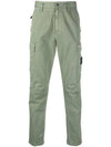 Wappen Patch Cargo Straight Pants Green - STONE ISLAND - BALAAN 1