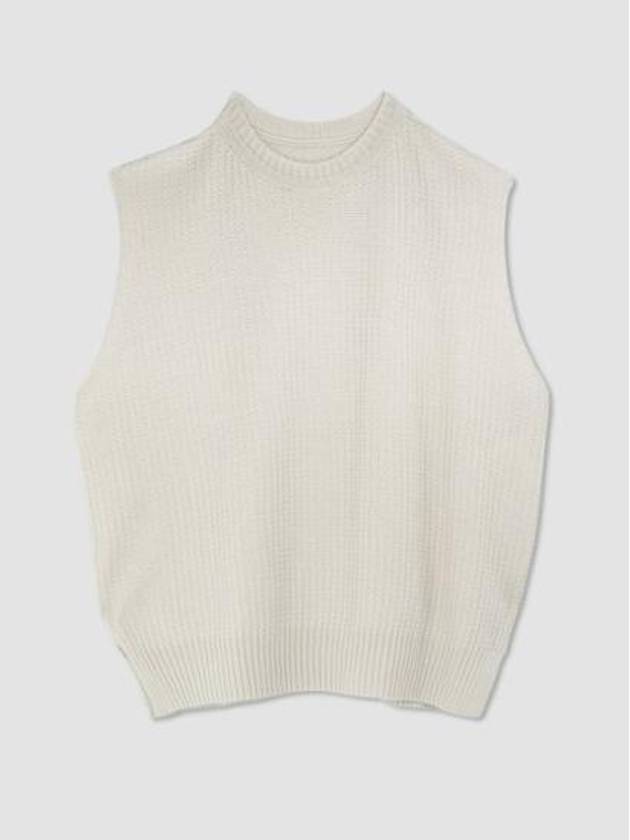 Common Knit Sleeveless White - ISSEY MIYAKE - BALAAN 2