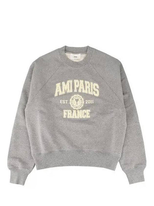 Paris France Sweatshirt Grey - AMI - BALAAN 2