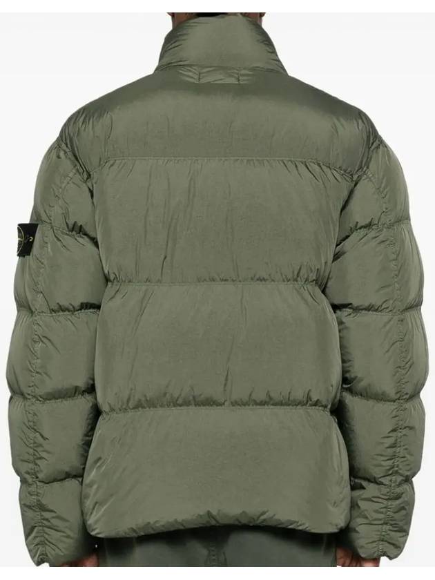 Garment Dyed Crinkle Reps Down Padding Olive - STONE ISLAND - BALAAN 5