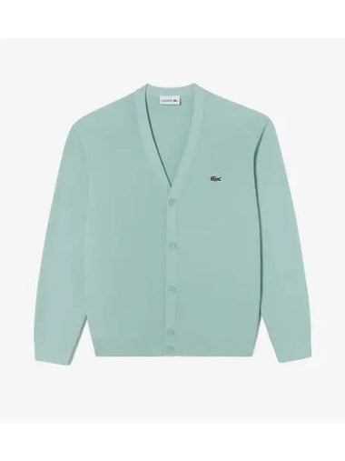 Men s Rings Basic V neck Cardigan Mint - LACOSTE - BALAAN 1