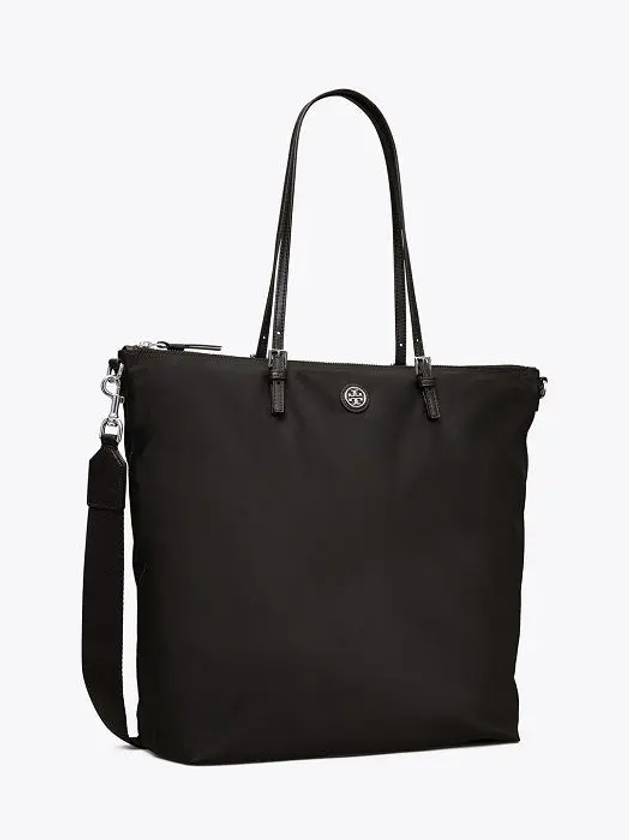 Virginia Nylon Tote Bag Black - TORY BURCH - BALAAN 4