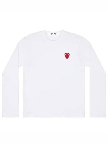 Double Red Wappen Men s Long Sleeve T Shirt AZ T292 051 2 - COMME DES GARCONS - BALAAN 1