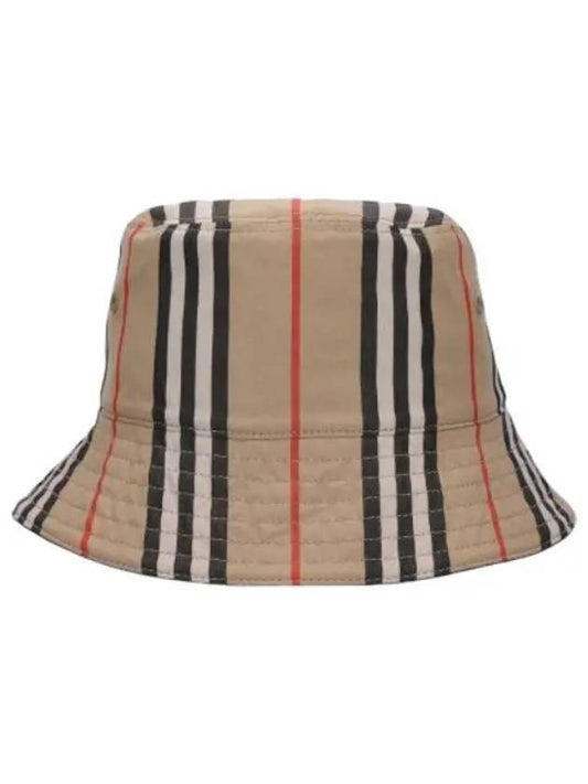 Reversible Icon Stripe Cotton Bucket Hat Archive Beige - BURBERRY - BALAAN 1