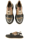 Vintage Check Suede Leather Sneakers Grey Archive Beige - BURBERRY - BALAAN 6