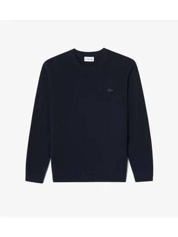 Men s Basic Crew Neck Pullover Navy - LACOSTE - BALAAN 1