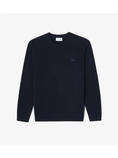 Men s Basic Crew Neck Pullover Navy - LACOSTE - BALAAN 1